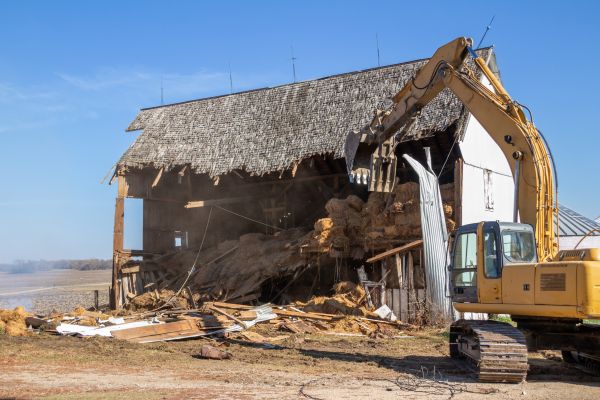 Barn Demolition in Akron