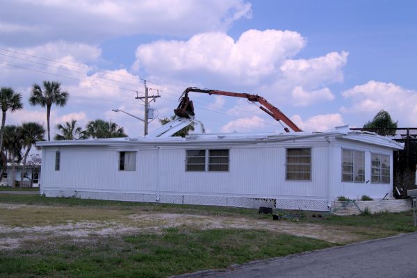 Mobile Home Demolition in Akron