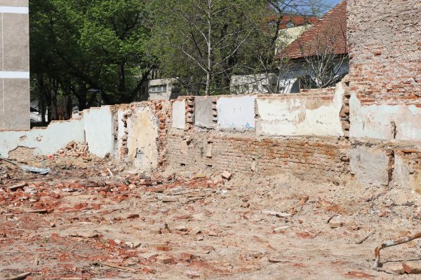 Brick Wall Demolition in Akron