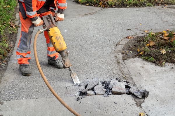 Concrete Sidewalk Removal in Akron