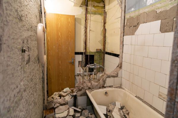 Shower Tile Demolition in Akron